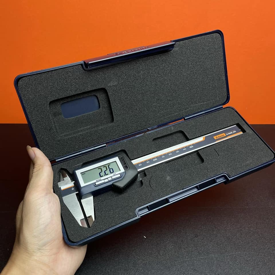 THƯỚC KẸP ĐIỆN TỬ CAO CẤP GARANT 150MM IP54, XUẤT DỮ LIỆU RA MÁY TÍNH, ĐUÔI CHUỘT PHẲNG - Ảnh 4