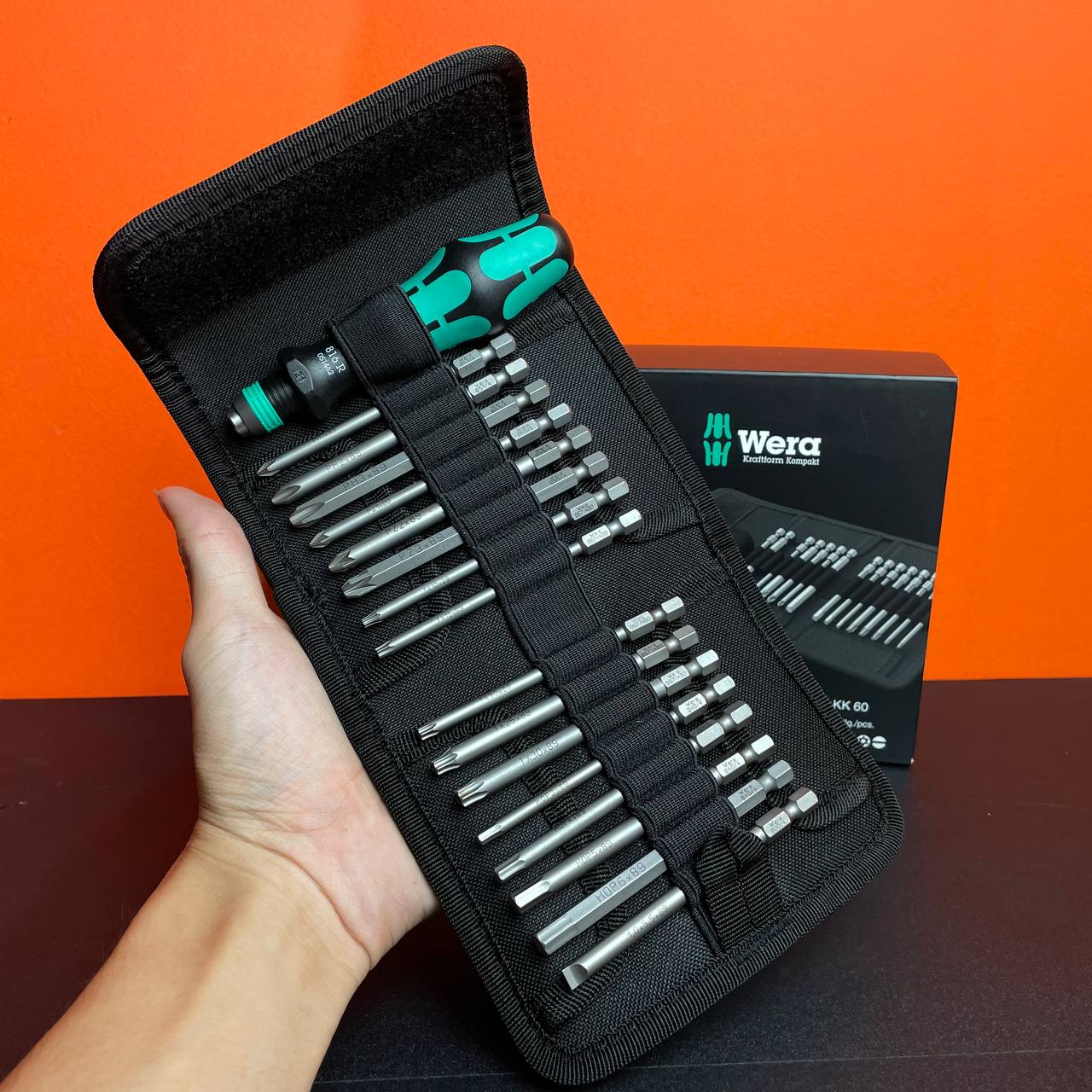 BỘ ĐẦU BIT 17 CHIẾC KÈM CẦN VẶN WERA 05259121001 - Ảnh 3