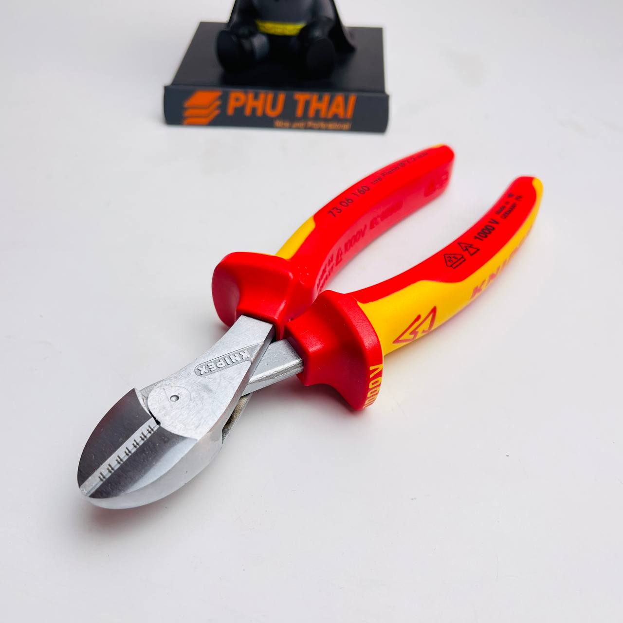 KÌM CẮT KNIPEX X-CUT® THÂN MẠ CHROME CÁCH ĐIỆN 1000V 73 06 160 - Ảnh 5