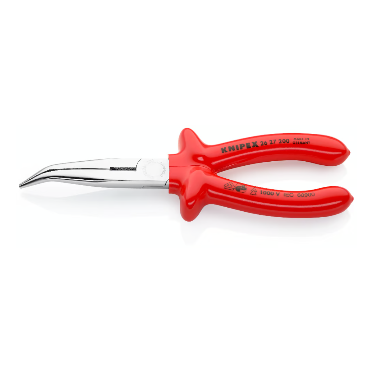 KÌM MŨI CONG KNIPEX DÀI 200 MM TAY CẦM ĐÚC CÁCH ĐIỆN 1000 V 26 27 200