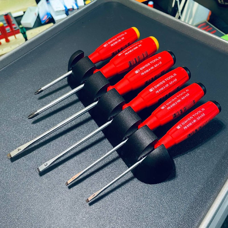 BỘ 6 TUA VÍT KÈM GIÁ TREO TƯỜNG PB SWISS TOOLS PB 8244 - Ảnh 4