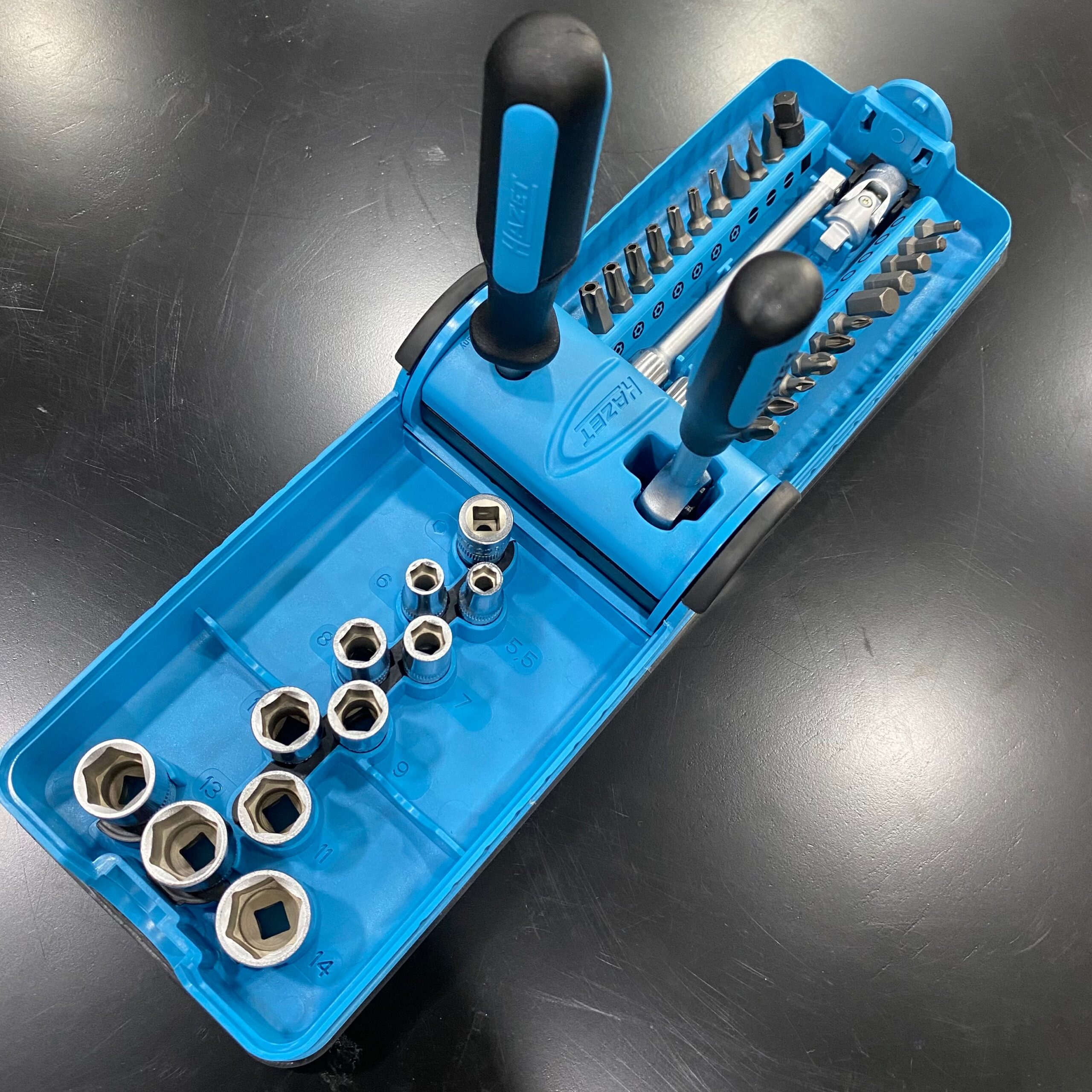 BỘ CẦN SIẾT, SOCKET VÀ ĐẦU BITS 1/4 INCH, 38 CHI TIẾT HAZET® - Ảnh 4