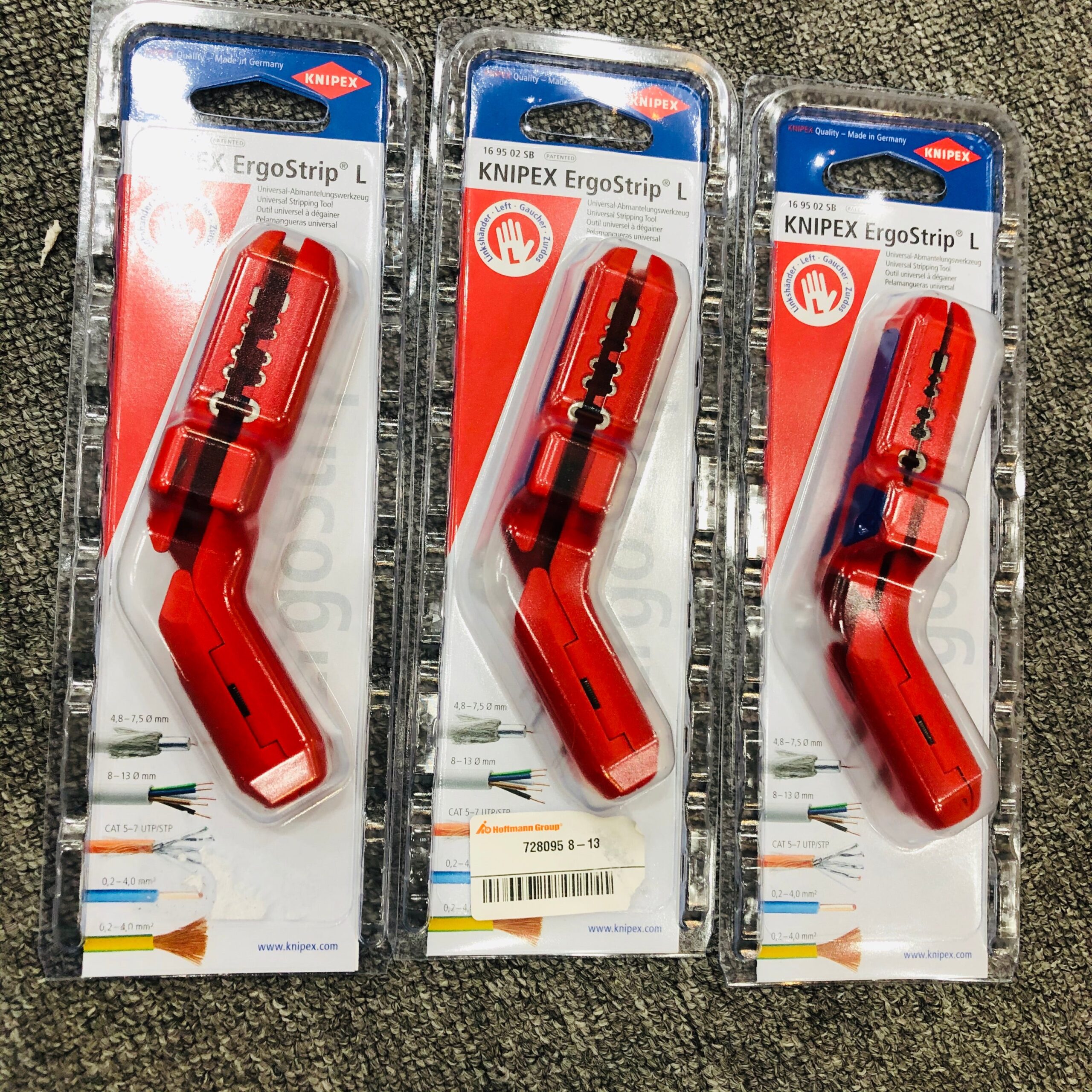 DỤNG CỤ TUỐT DÂY ĐA NĂNG KNIPEX ERGOSTRIP® 8-13 MM CHO NGƯỜI THUẬN TAY TRÁI 16 95 02 SB - Ảnh 6