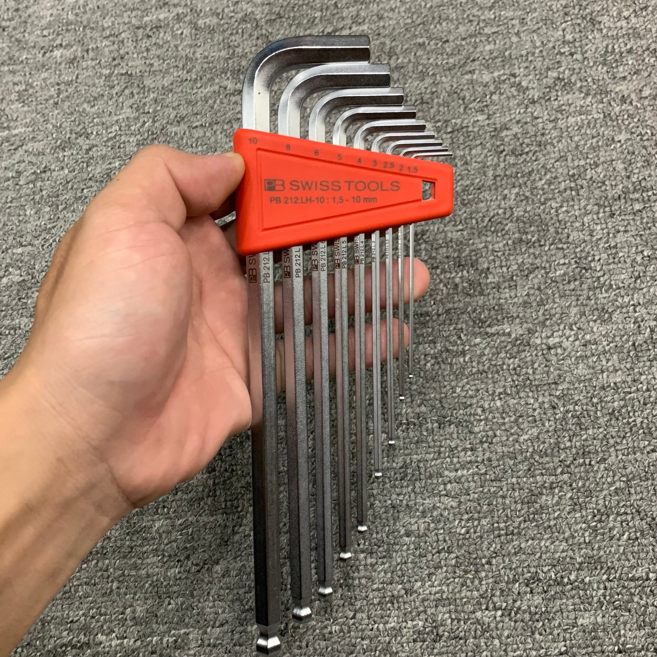 BỘ LỤC GIÁC CHỮ L PB SWISS TOOLS 9 CHI TIẾT MẠ CHROME PB 212.LH-10 - Ảnh 4