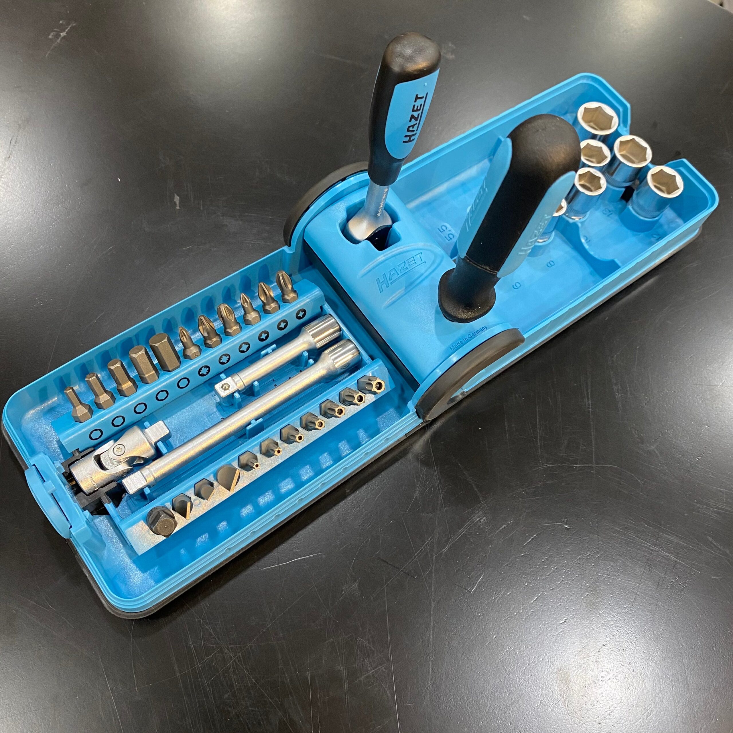 BỘ CẦN SIẾT, SOCKET VÀ ĐẦU BITS 1/4 INCH, 38 CHI TIẾT HAZET® - Ảnh 6