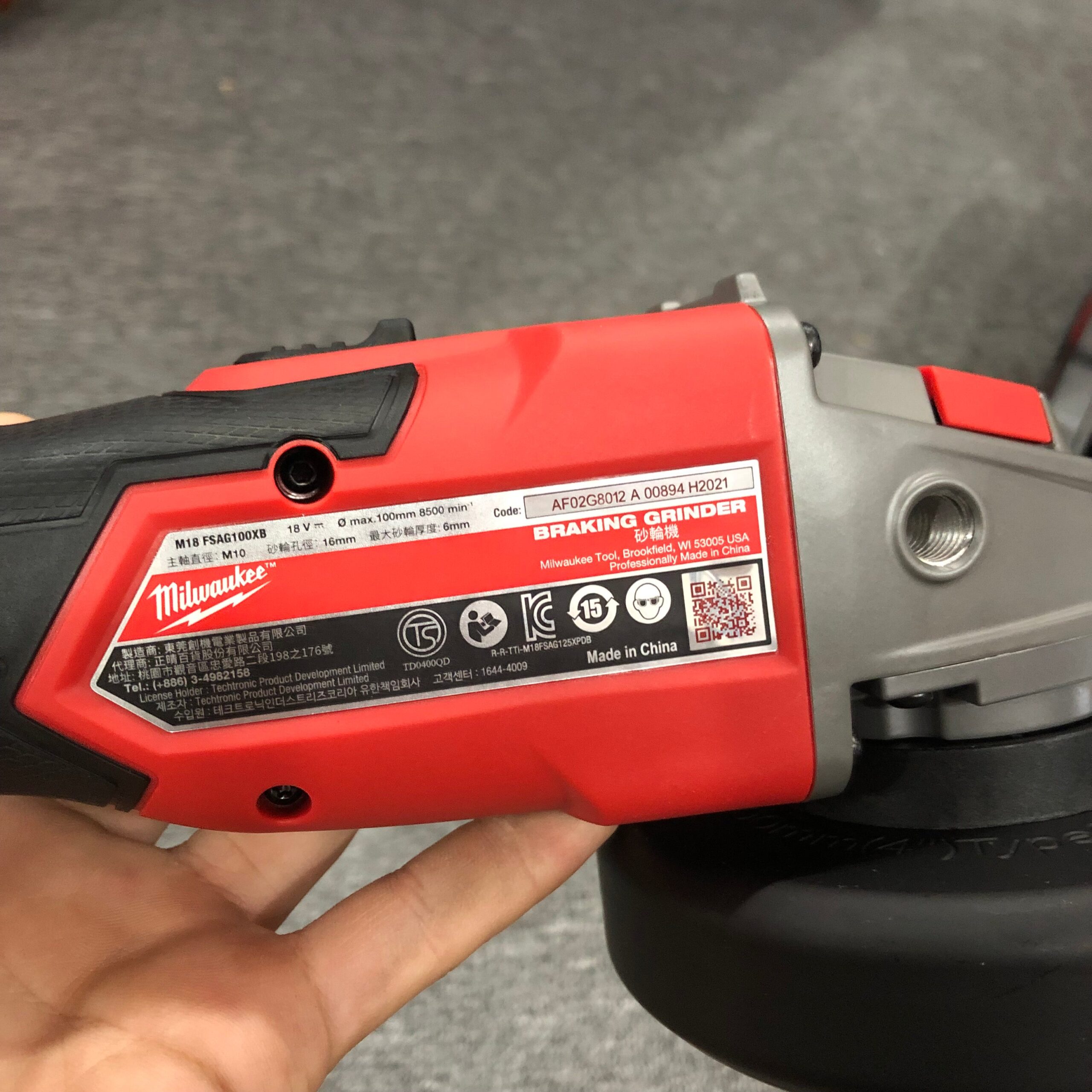 Máy mài góc MILWAUKEE M18 FSAG100XB - Ảnh 5