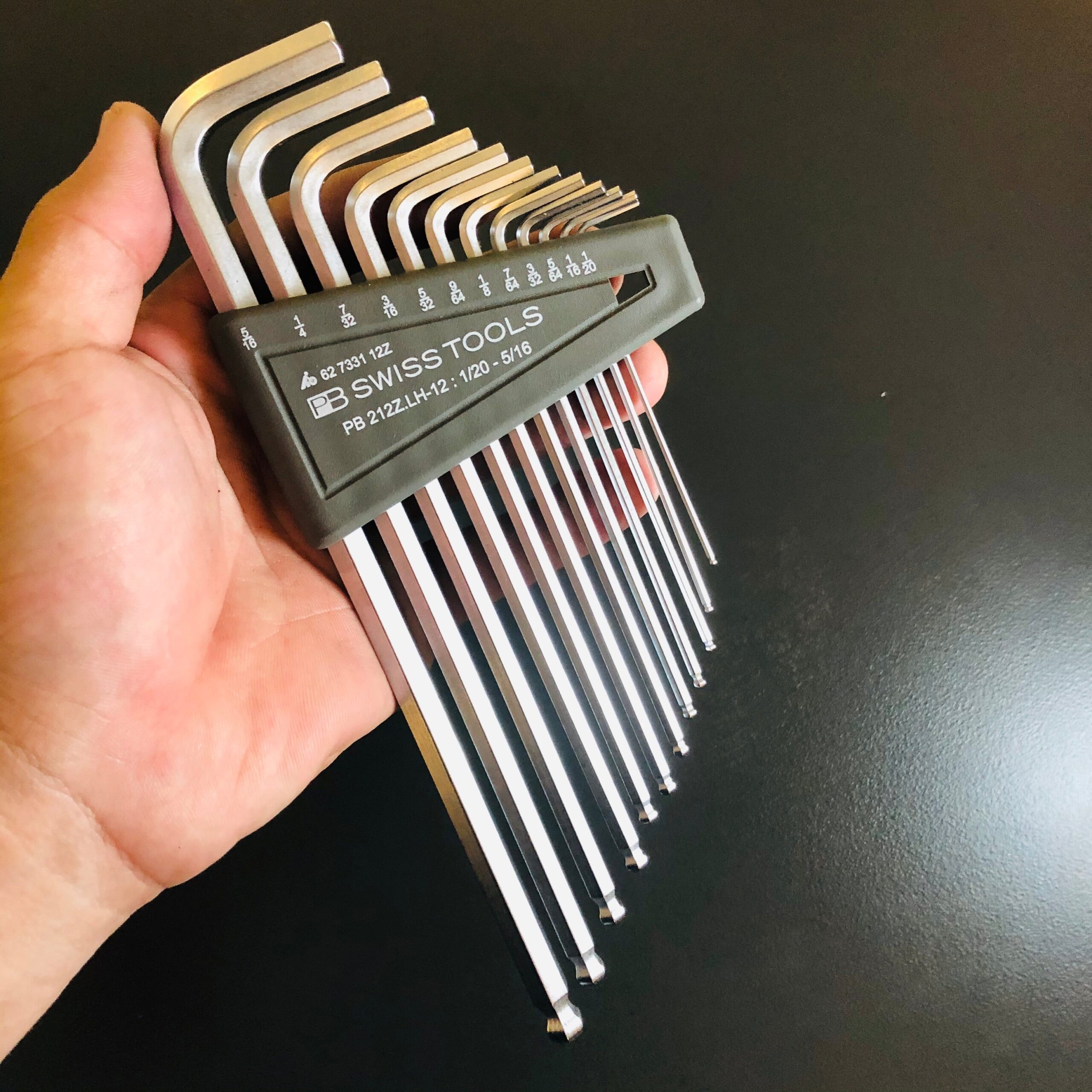 BỘ LỤC GIÁC HỆ INCH PB SWISS TOOLS 12 CHI TIẾT MẠ CHROME PB 212Z.LH-12 - Ảnh 5