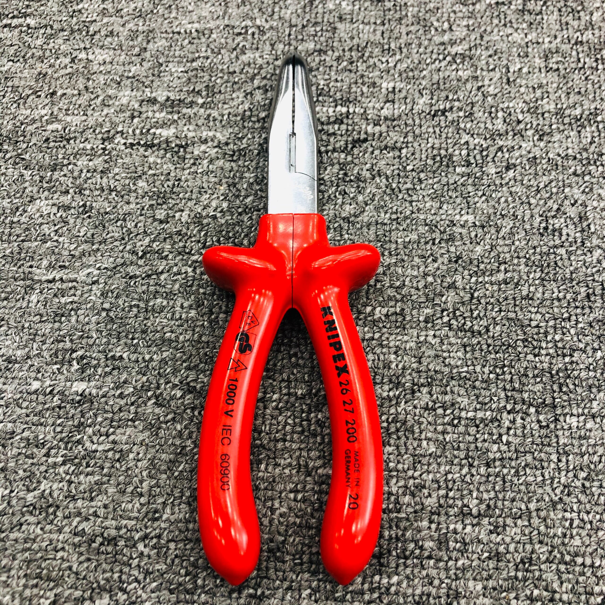 KÌM MŨI CONG KNIPEX DÀI 200 MM TAY CẦM ĐÚC CÁCH ĐIỆN 1000 V 26 27 200 - Ảnh 7