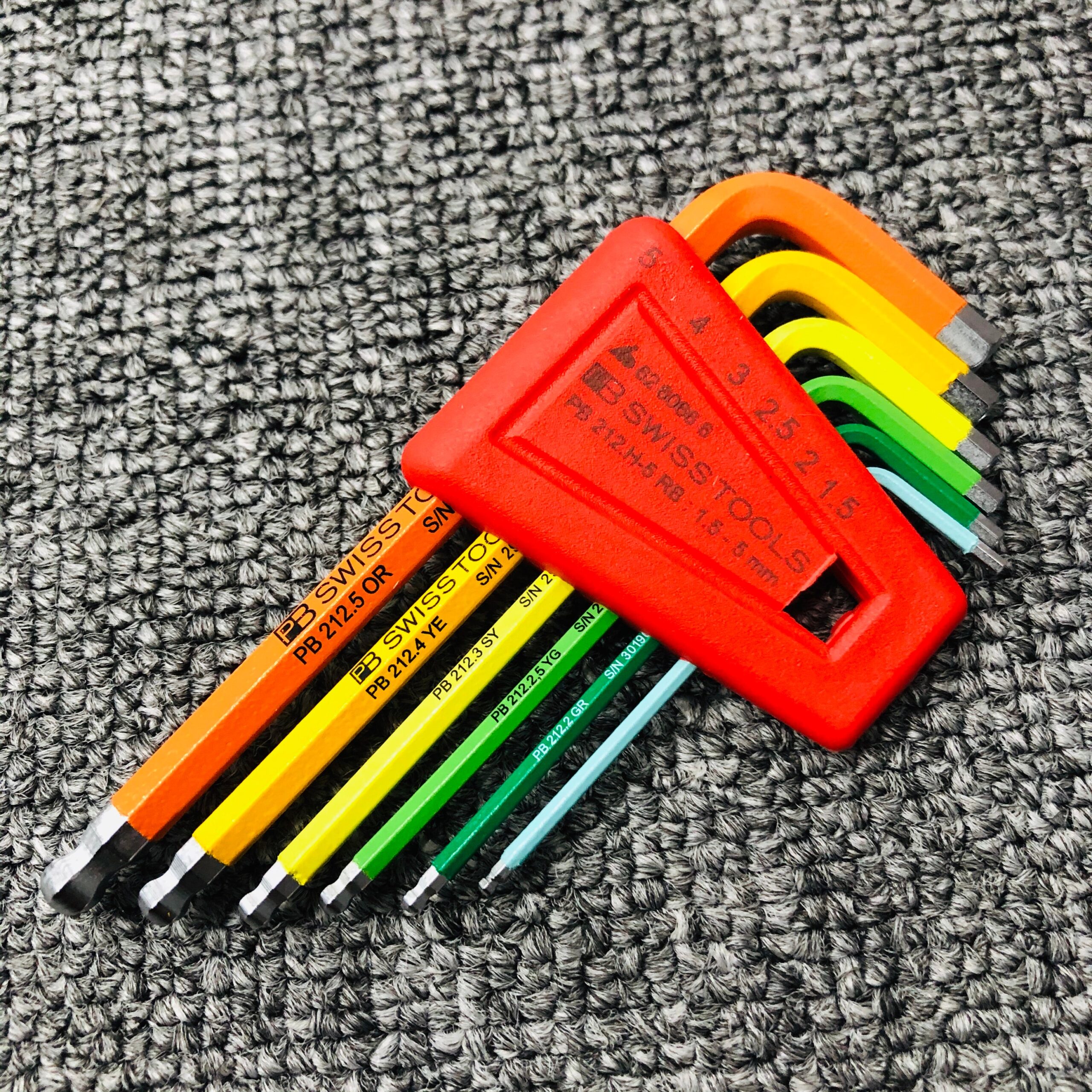 BỘ LỤC GIÁC NGẮN PB SWISS TOOLS 6 CHI TIẾT CAO CẤP PB 212.H-5 RB - Ảnh 3