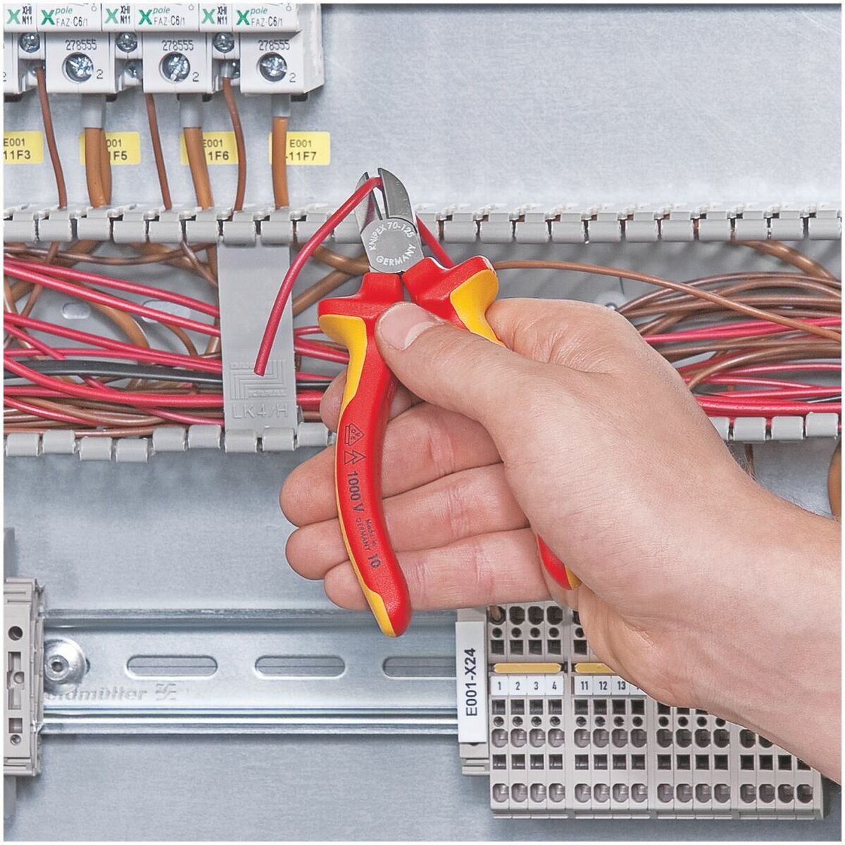 KÌM CẮT KNIPEX 70 06 125 CÁCH ĐIỆN 1000V DÀI 125MM - Ảnh 5