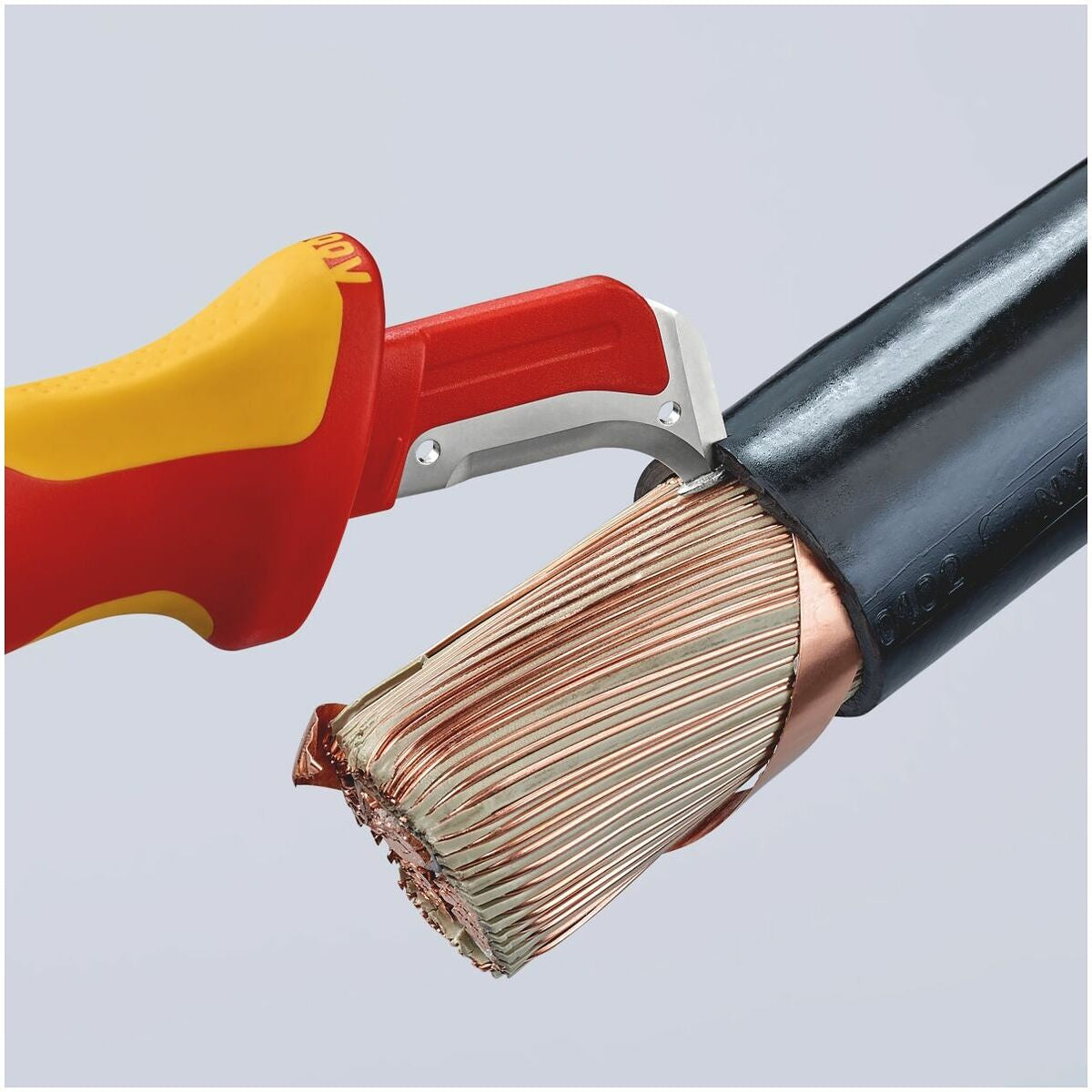 DAO RỌC CÁP 98 55 CÁCH ĐIỆN 1000V KNIPEX - Ảnh 5