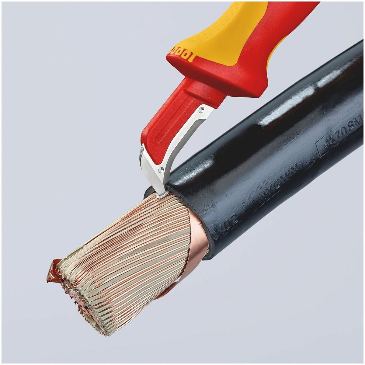 DAO RỌC CÁP 98 55 CÁCH ĐIỆN 1000V KNIPEX - Ảnh 4