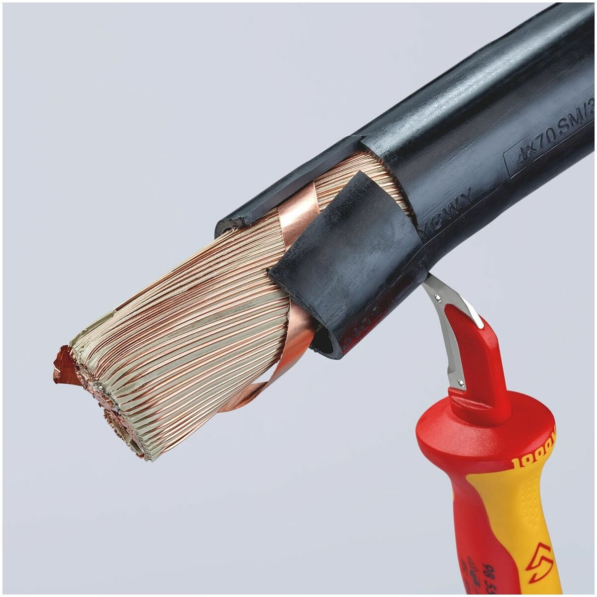 DAO RỌC CÁP 98 55 CÁCH ĐIỆN 1000V KNIPEX - Ảnh 3