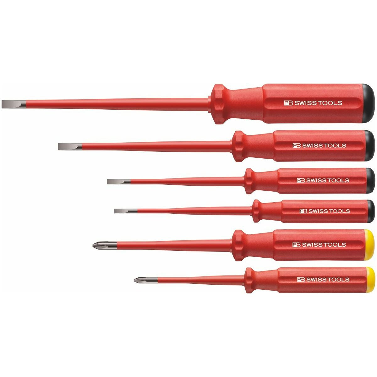 BỘ 6 TUA VÍT DÁNG SLIM CÁCH ĐIỆN 4 ĐẦU DẸP 2 ĐẦU PHILLIPS PB SWISS TOOLS PB 5542.SL