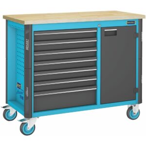 BÀN LÀM NGUỘI DI ĐỘNG CÓ TỦ 7 NGĂN HAZET 918279 179NW-7