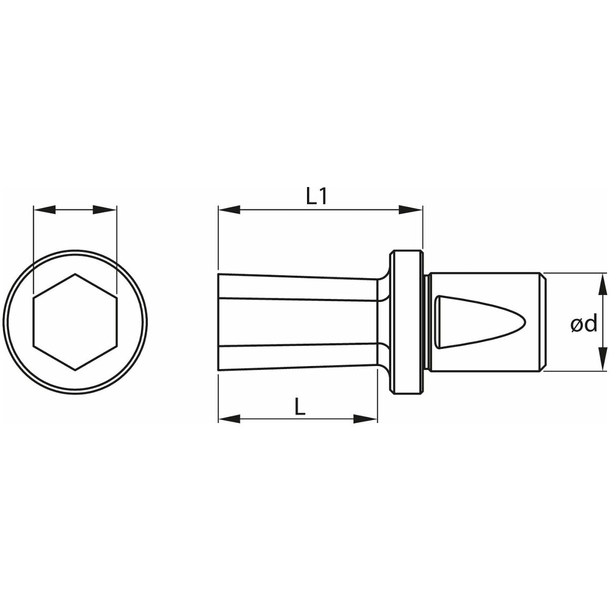 ĐẦU DAO TẠO LỖ LỤC GIÁC 4MM D=12MM GARANT 293043 4 - Ảnh 4