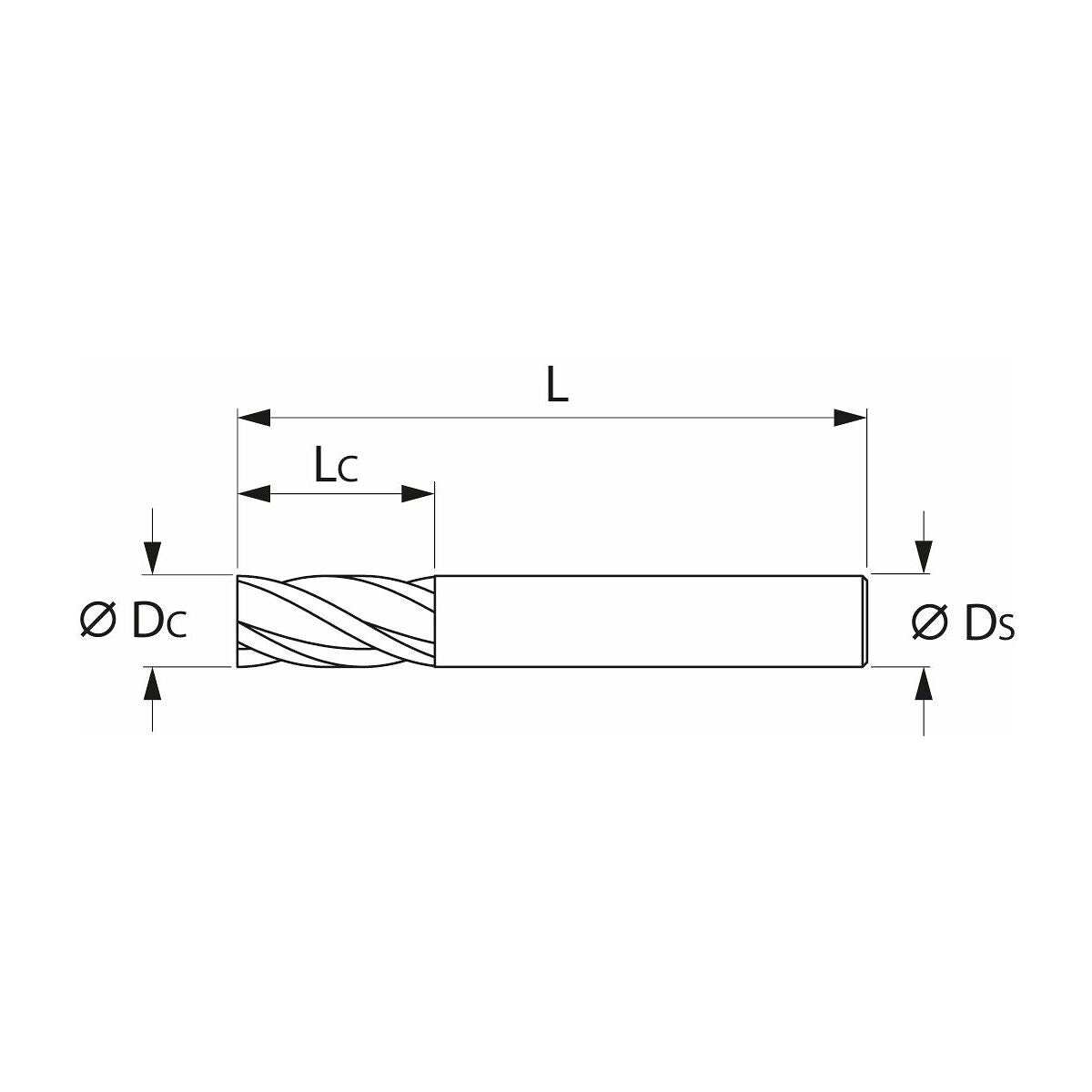 DAO PHAY NGÓN HỢP KIM D12 PHỦ TIXSI HOLEX 203037 12 - Ảnh 3