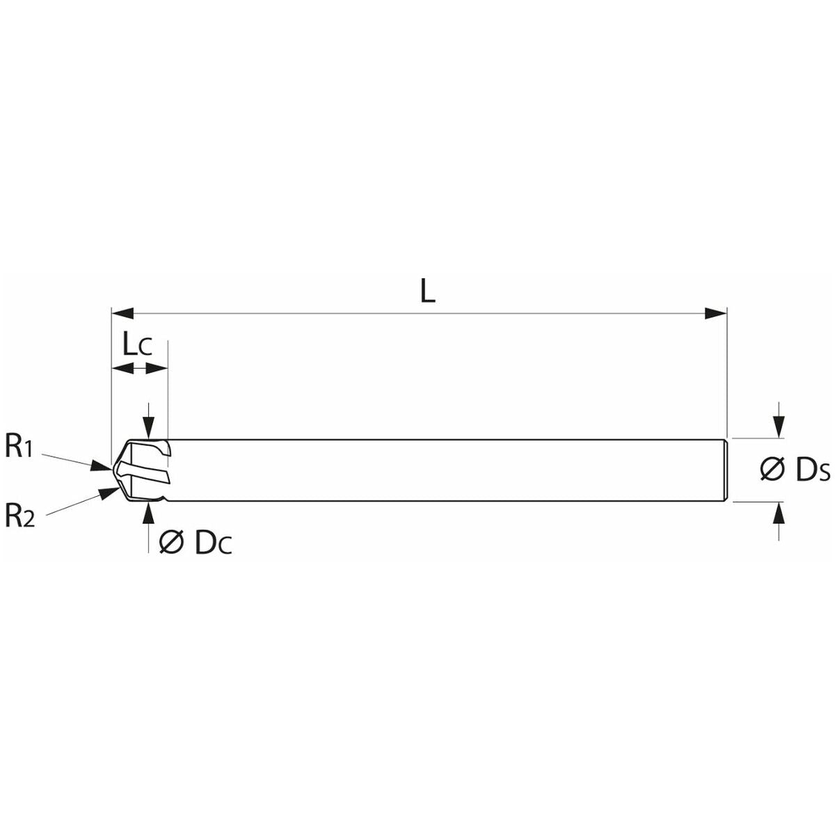 SOLID CARBIDE BARREL MILLING CUTTER, SHORT CONICAL FORM Α/2 = 63° PPC 8/180 MM GARANT 207542 8/180 - Ảnh 3