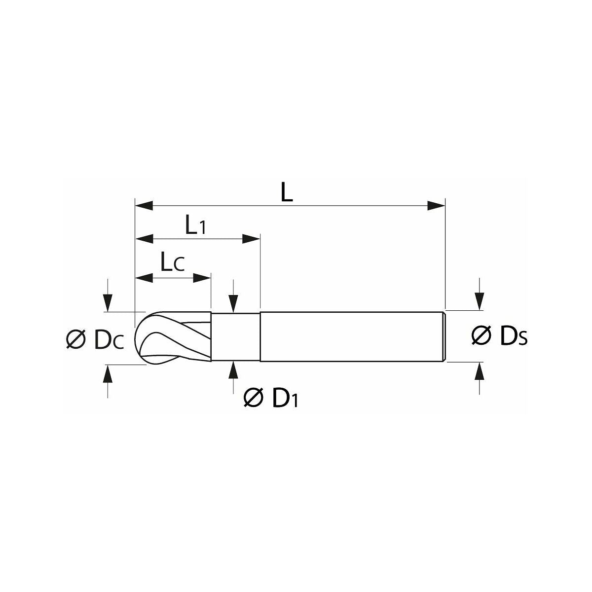 DAO PHAY CẦU R5 PHỦ DLC CHUYÊN NHÔM GARANT 207441 10 - Ảnh 4