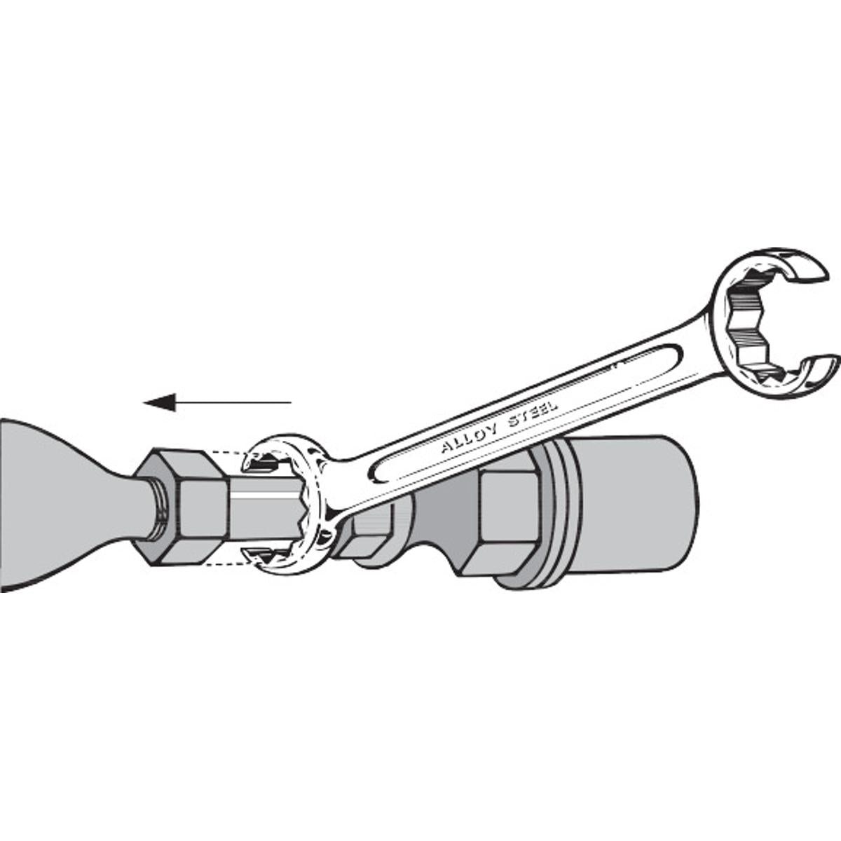 CỜ LÊ 2 VÒNG MỞ 30X32 CHUYÊN VẶN ỐC ỐNG STAHLWILLE 41083032 - Ảnh 3