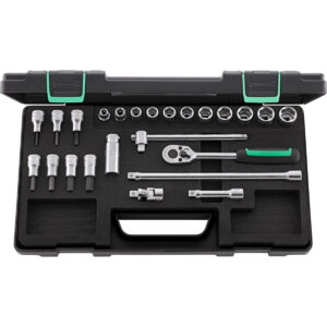 SOCKET SET 3/8 SQ/DR 24 PCS