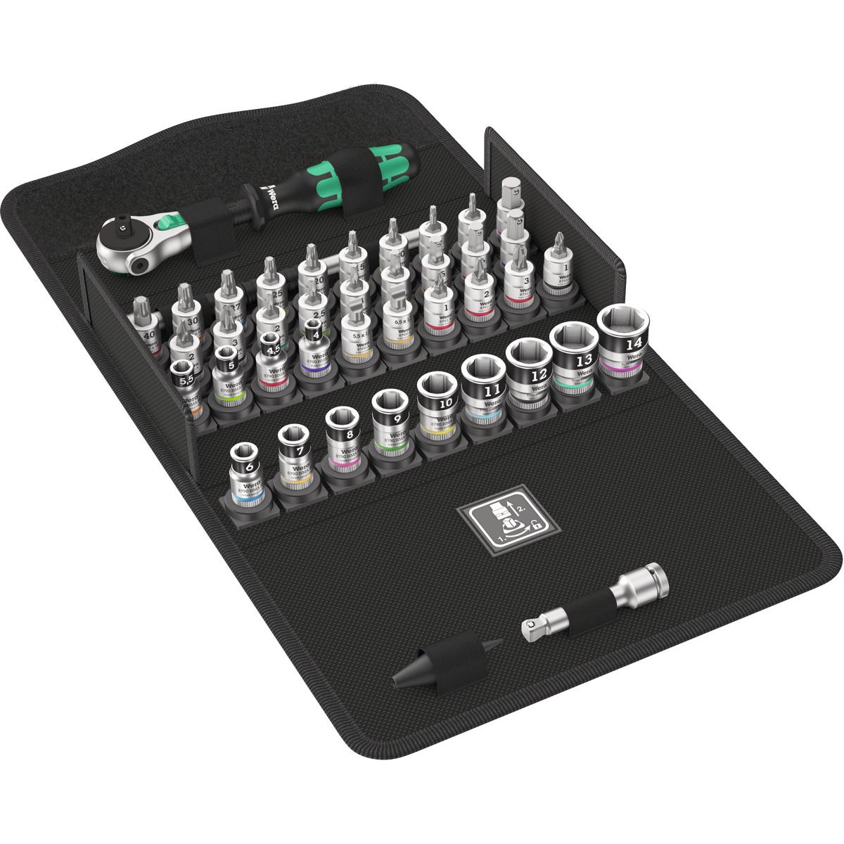 BỘ DỤNG CỤ WERA 1/4 INCH GỒM 42 CHI TIẾT 05003755001