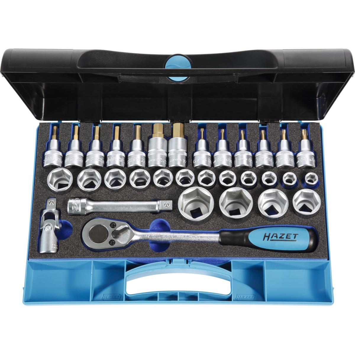 SOCKET WRENCH SET 1/2 INCH SQUARE-END