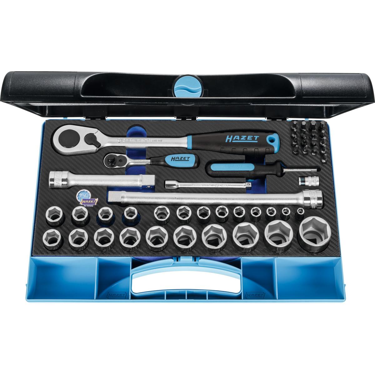 BỘ DỤNG CỤ ĐA NĂNG 47 CHI TIẾT HAZET 953HP 1/4 + 1/2INCH