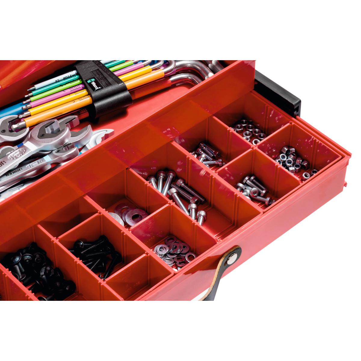 VALY ĐỰNG DỤNG CỤ 4 NGĂN BỌC DA CAO CẤP, CÓ BÁNH XE VÀ CẦN KÉO DÀI PARAT® - Ảnh 9
