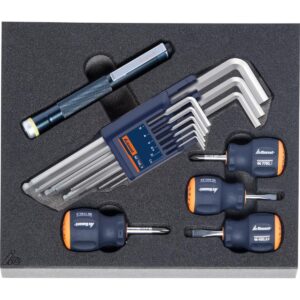 BỘ TUA VÍT NGẮN VÀ LỤC GIÁC 14 CHI TIẾT GARANT 954845 14