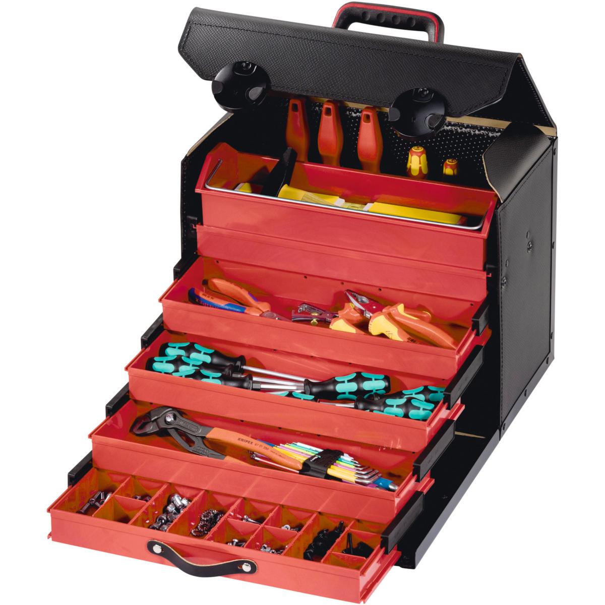 VALY ĐỰNG DỤNG CỤ 5 NGĂN KÉO BỌC DA CAO CẤP PARAT® - Ảnh 7