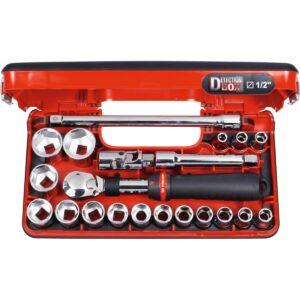 SOCKET SET 1/2 SQ/DR 21 PCS