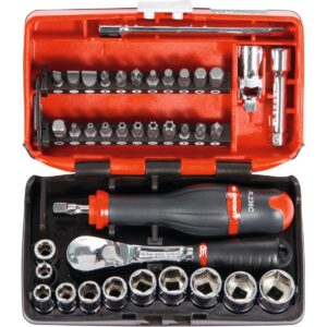 SOCKET SET 1/4 INCH, 38 PCS