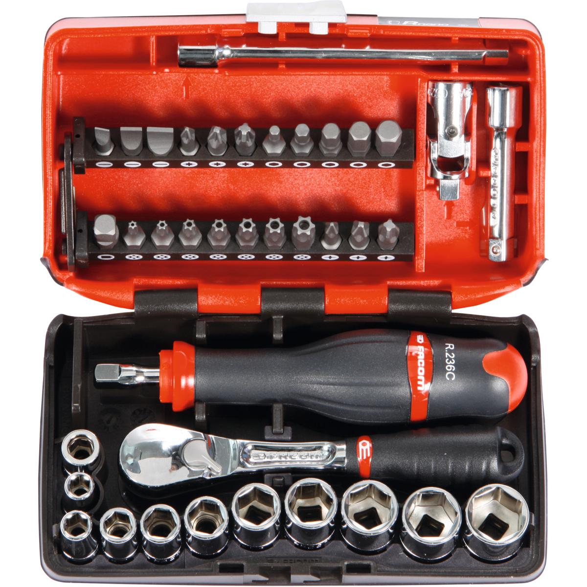 SOCKET SET 1/4 INCH, 38 PCS