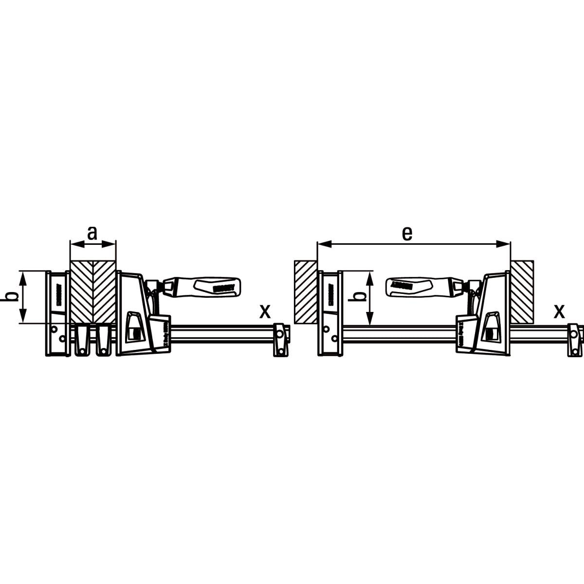 CẢO CHỮ F KẸP CHI TIẾT LỚN CÓ THỂ NỐI NHIỀU CÁI LẠI VỚI NHAU BESSEY® 860291 1250MM - Ảnh 13