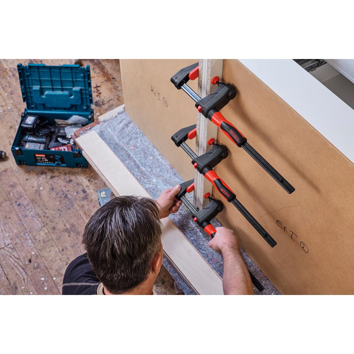 CẢO CHỮ F DÙNG 1 TAY KẸP NHANH, CÓ BÁNH RĂNG BESSEY® 860271 300MM - Ảnh 5