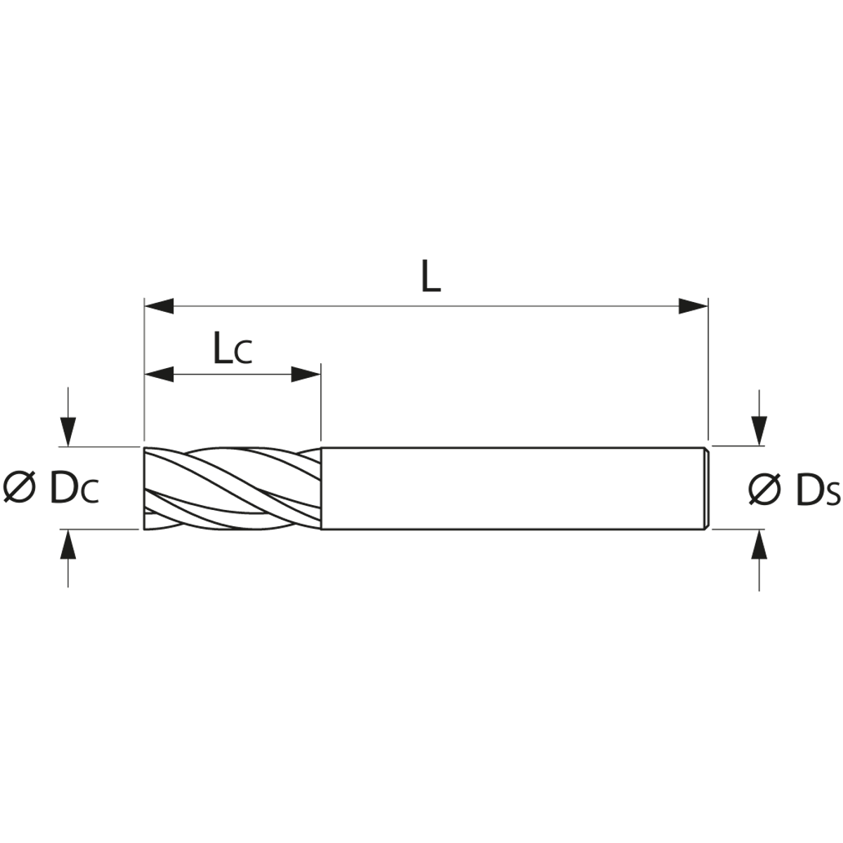 DAO PHAY NGÓN THÔ 16MM HSS-CO8 TIALN HOLEX 192450 16 - Ảnh 3