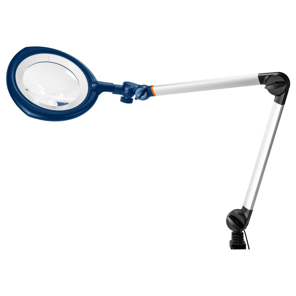 KÍNH LÚP KẸP BÀN CÓ ĐÈN LED CHIẾU SÁNG ⌀160 MM XOAY, LẬT 180° GARANT 491495