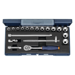 SOCKET SET 3/8 SQ/DR 19 PCS