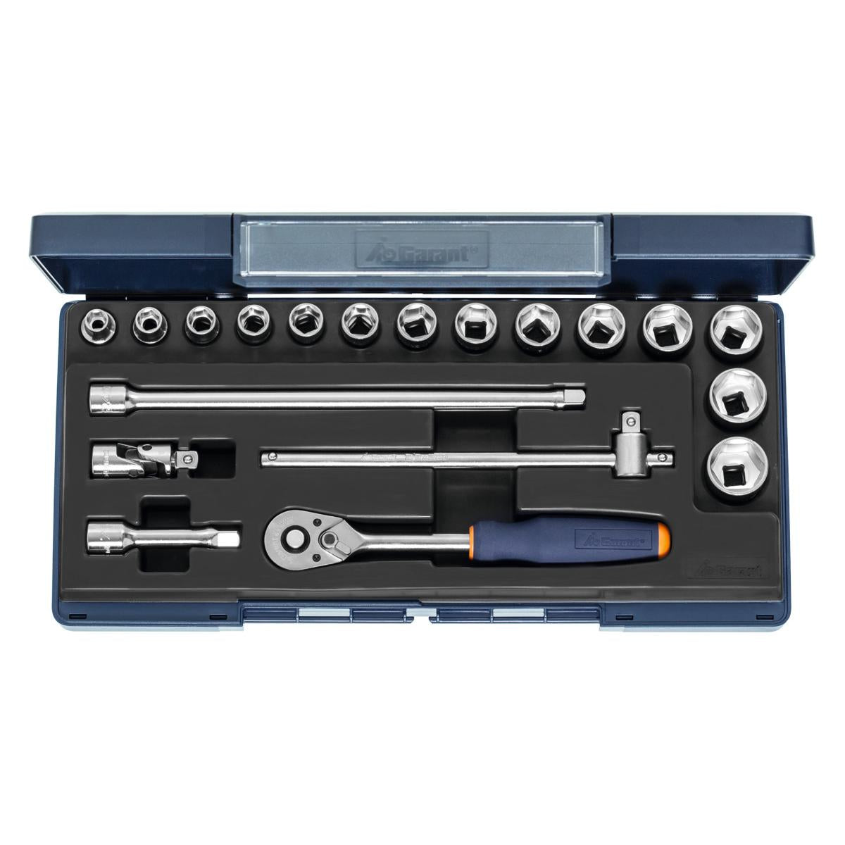 SOCKET SET 3/8 SQ/DR 19 PCS