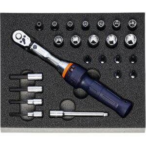 BỘ SOCKET 1/4 INCH VÀ CẦN SIẾT CHỈNH LỰC 25NM 24 CHI TIẾT GARANT 953941 24