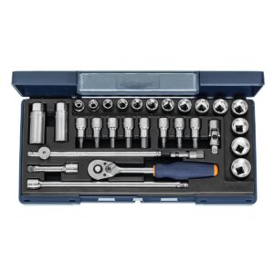 SOCKET SET 3/8 SQ/DR 30 PCS