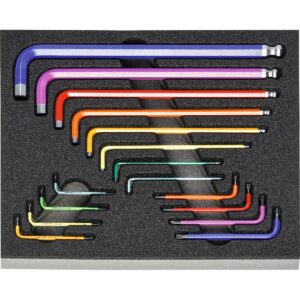 BỘ LỤC GIÁC CHỮ L VÀ HOA THỊ 16 CHI TIẾT PB SWISS TOOLS 953144 16