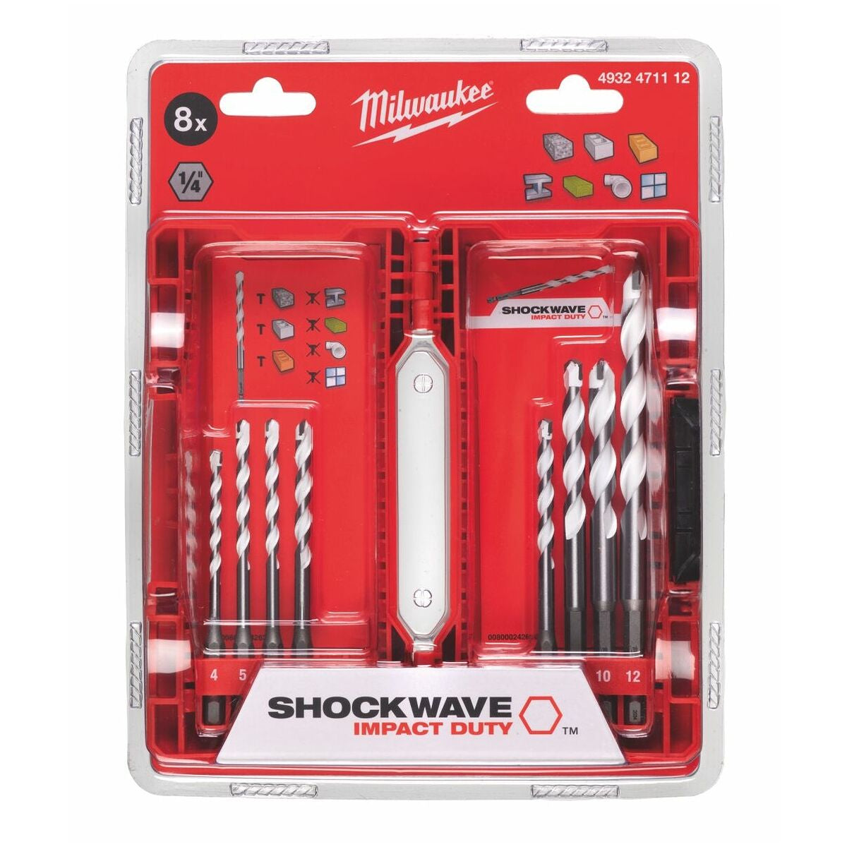 BỘ MŨI KHOAN 8 CHI TIẾT CÁN E 6.3 MILWAUKEE® 4932471112 - Ảnh 3